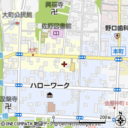 栃木県佐野市大町2748-3周辺の地図