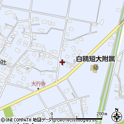 栃木県小山市大行寺358周辺の地図