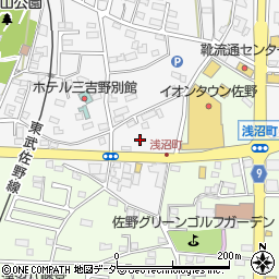 栃木県佐野市富岡町344周辺の地図
