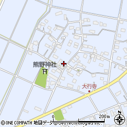 栃木県小山市大行寺262周辺の地図