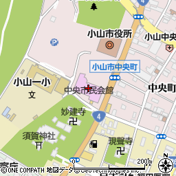 小山市役所　学校教育課教育研究所周辺の地図