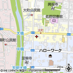 栃木県佐野市大町2738周辺の地図