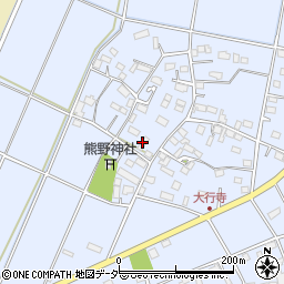 栃木県小山市大行寺231周辺の地図