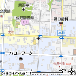 栃木県佐野市大町2753周辺の地図
