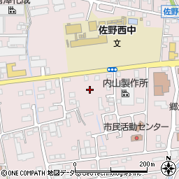 栃木県佐野市大橋町周辺の地図
