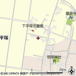 茨城県筑西市下平塚437周辺の地図