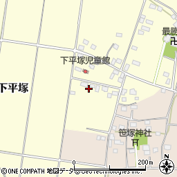 茨城県筑西市下平塚443-2周辺の地図