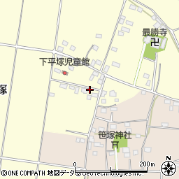 茨城県筑西市下平塚438周辺の地図