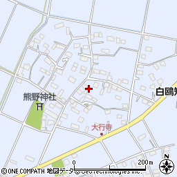 栃木県小山市大行寺272周辺の地図