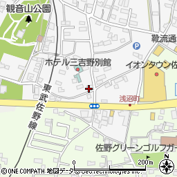 栃木県佐野市富岡町323周辺の地図