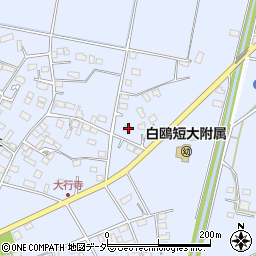 栃木県小山市大行寺318周辺の地図