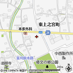 セブンイレブン伊勢崎東上之宮町店周辺の地図