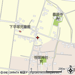茨城県筑西市下平塚61周辺の地図