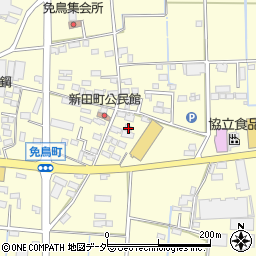 栃木県佐野市免鳥町491周辺の地図