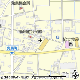 栃木県佐野市免鳥町492周辺の地図