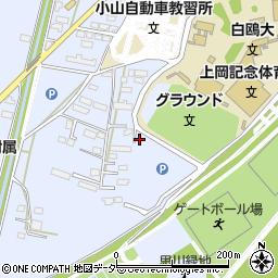 栃木県小山市大行寺1382周辺の地図