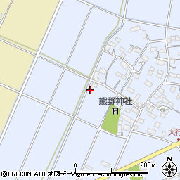 栃木県小山市大行寺212周辺の地図