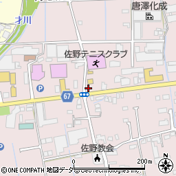 セブンイレブン佐野大橋町店周辺の地図