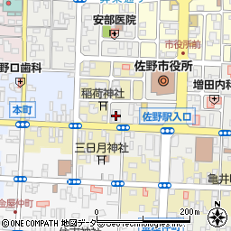 群馬銀行佐野支店周辺の地図