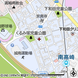 群馬県高崎市下和田町周辺の地図