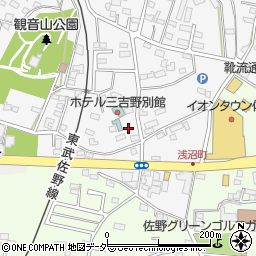 栃木県佐野市富岡町322周辺の地図