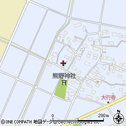 栃木県小山市大行寺209周辺の地図