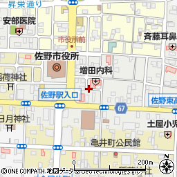 栃木県佐野市高砂町周辺の地図
