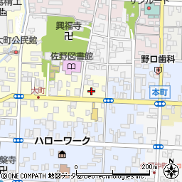 栃木県佐野市大町2957周辺の地図