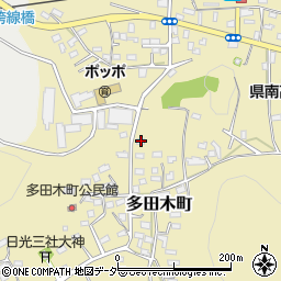 栃木県足利市多田木町531周辺の地図
