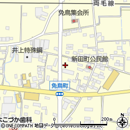 栃木県佐野市免鳥町442周辺の地図
