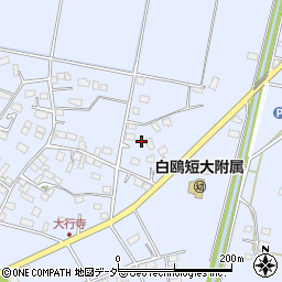 栃木県小山市大行寺724周辺の地図