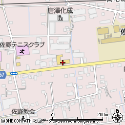 栃木トヨペット佐野店周辺の地図