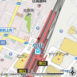 栃木銀行ＪＲ小山駅ビル ＡＴＭ周辺の地図