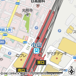 ボンドール小山駅ビル店周辺の地図