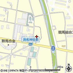 渕名神社周辺の地図