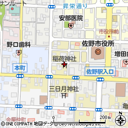 栃木県佐野市万町周辺の地図