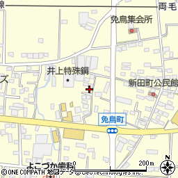 栃木県佐野市免鳥町429周辺の地図
