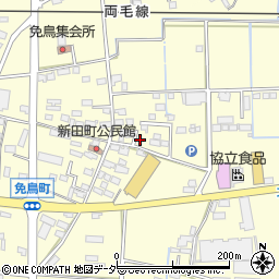 栃木県佐野市免鳥町493周辺の地図