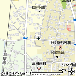茨城県筑西市甲322-1周辺の地図