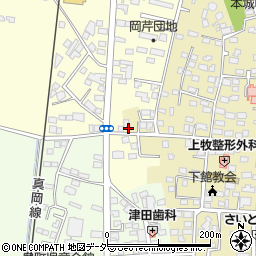 茨城県筑西市甲321-2周辺の地図