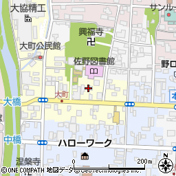 栃木県佐野市大町2979周辺の地図