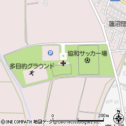 筑西市役所　協和サッカー場周辺の地図