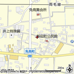 栃木県佐野市免鳥町443周辺の地図