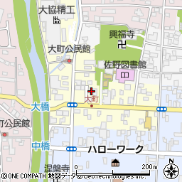 栃木県佐野市大町2993周辺の地図