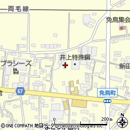 栃木県佐野市免鳥町423周辺の地図