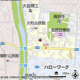 栃木県佐野市大町2998周辺の地図