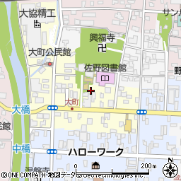 栃木県佐野市大町2987周辺の地図