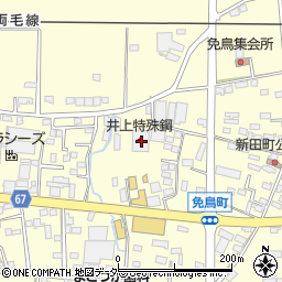 栃木県佐野市免鳥町422周辺の地図