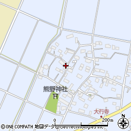 栃木県小山市大行寺207周辺の地図