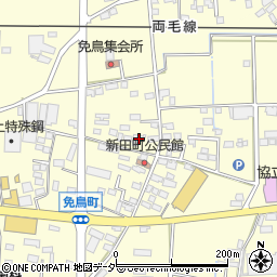 栃木県佐野市免鳥町406周辺の地図